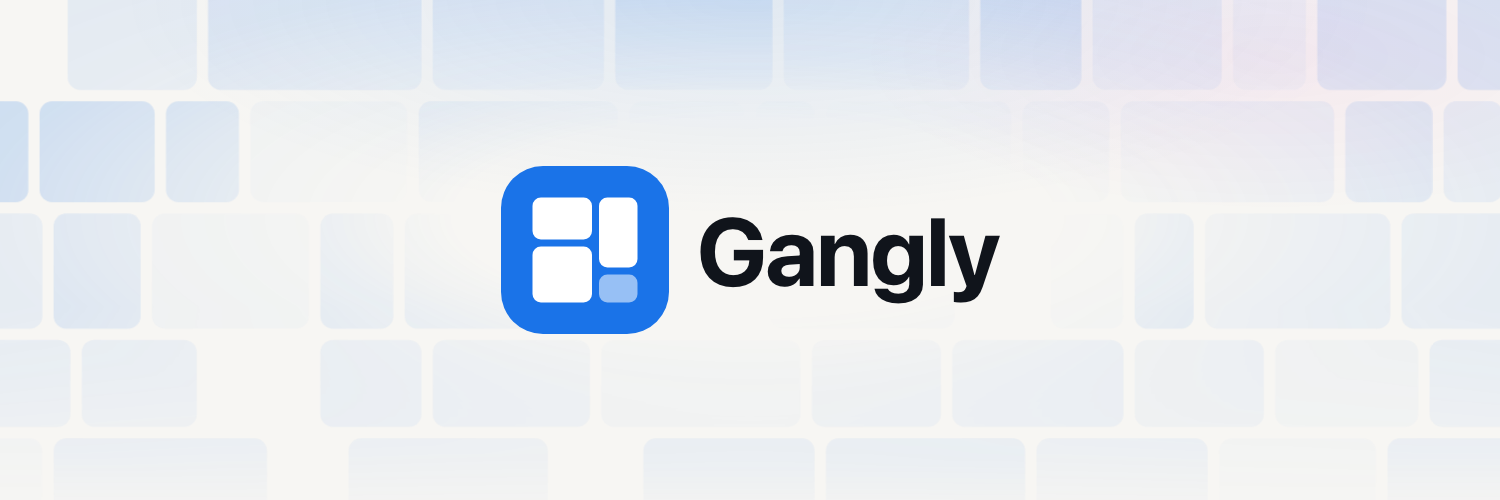Gangly social header, light theme